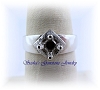 5 MM ROUND STERLING SILVER FLORENTINE TOP RING SETTING